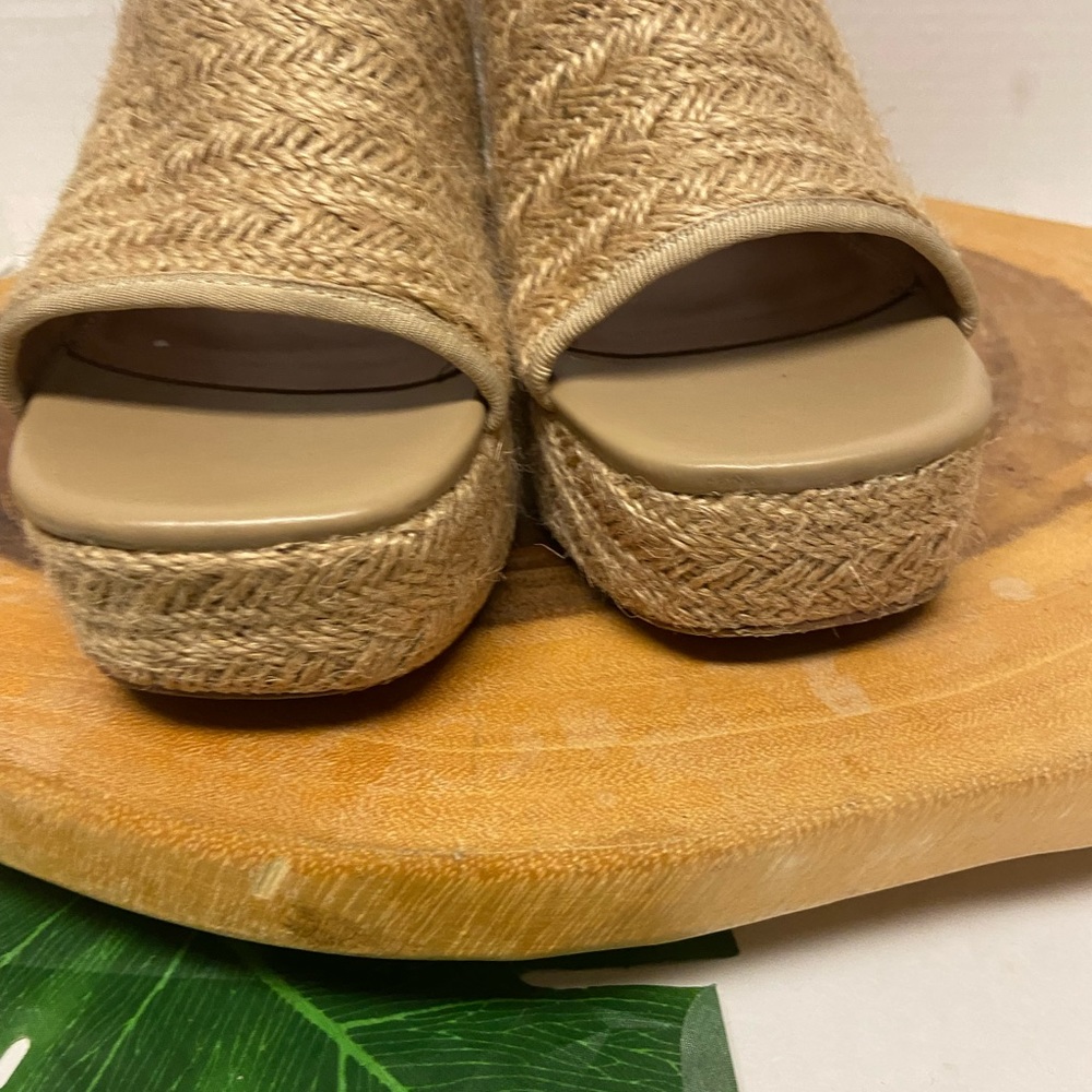 ASOS Raffia Burlap Block Heels - Picture 5 of 12